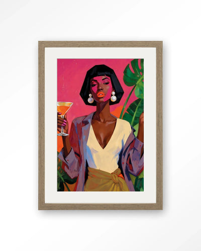 Club Tropicana - Moderne Wanddecoratie | Artprint, Glass Art, Wandkleed by Urban Cotton