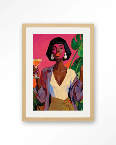 Club Tropicana - Moderne Wanddecoratie | Artprint, Glass Art, Wandkleed by Urban Cotton