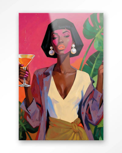 Club Tropicana - Moderne Wanddecoratie | Artprint, Glass Art, Wandkleed by Urban Cotton