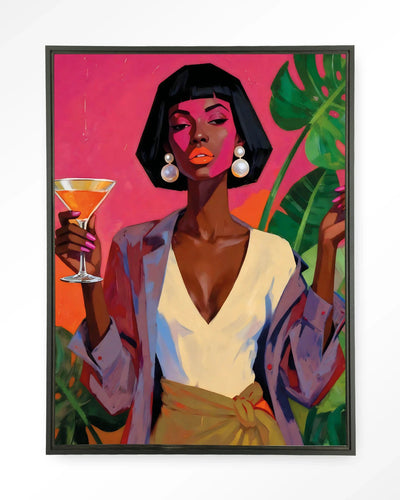 Club Tropicana - Moderne Wanddecoratie | Artprint, Glass Art, Wandkleed by Urban Cotton