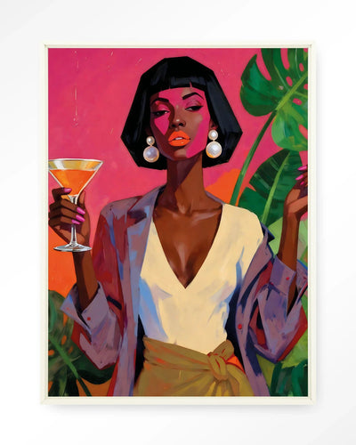 Club Tropicana - Moderne Wanddecoratie | Artprint, Glass Art, Wandkleed by Urban Cotton