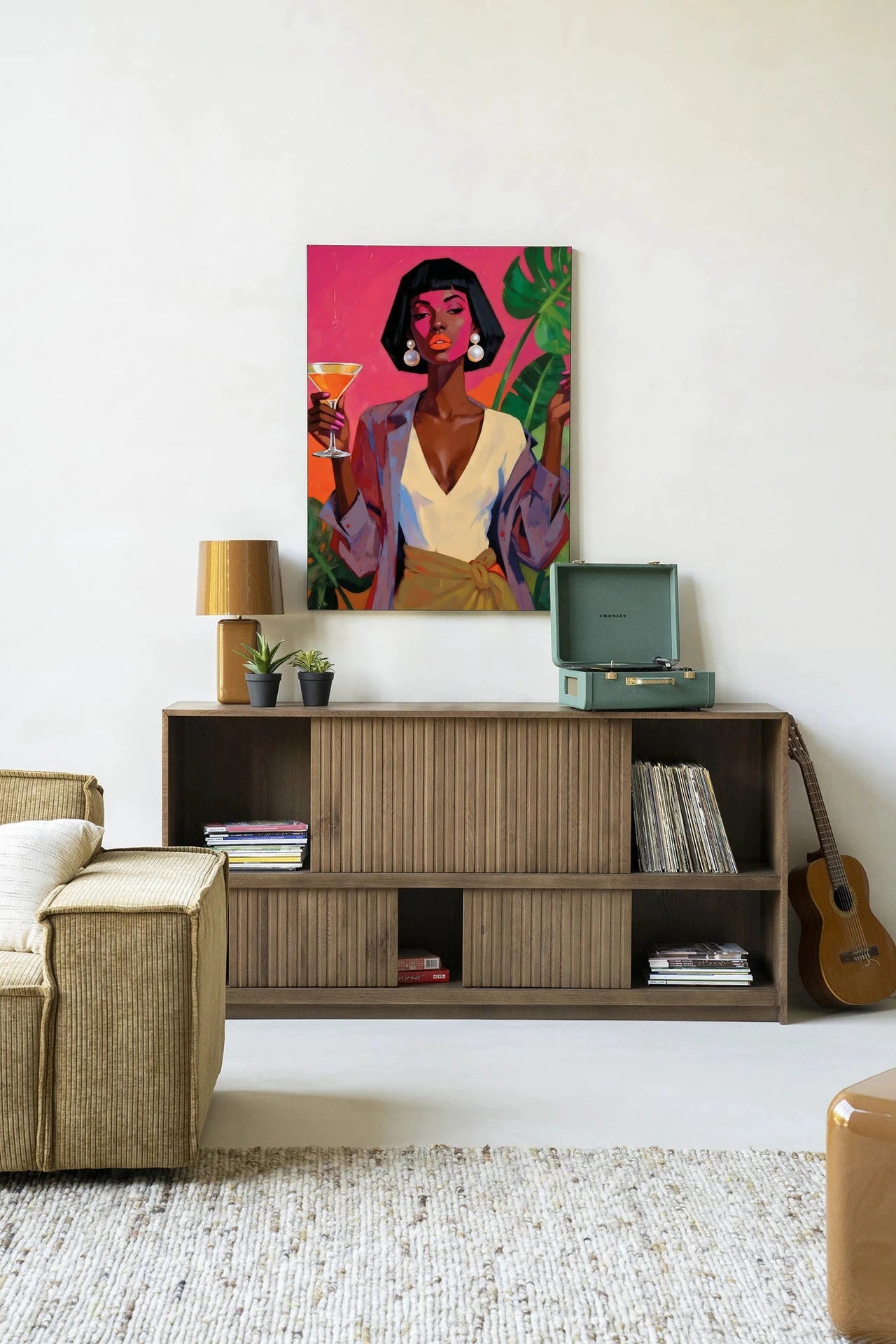 Club Tropicana - Moderne Wanddecoratie | Artprint, Glass Art, Wandkleed by Urban Cotton
