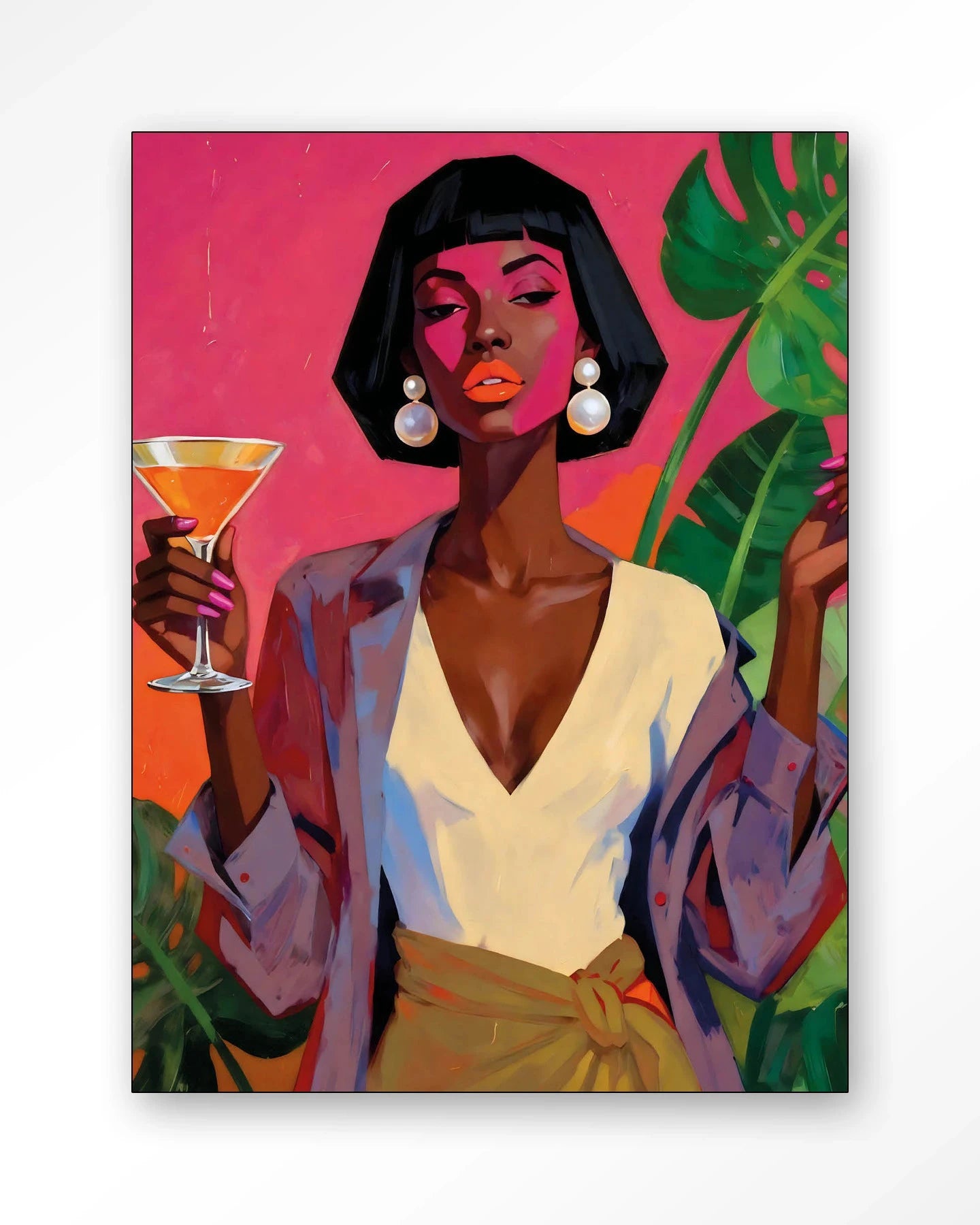 Club Tropicana - Moderne Wanddecoratie | Artprint, Glass Art, Wandkleed by Urban Cotton