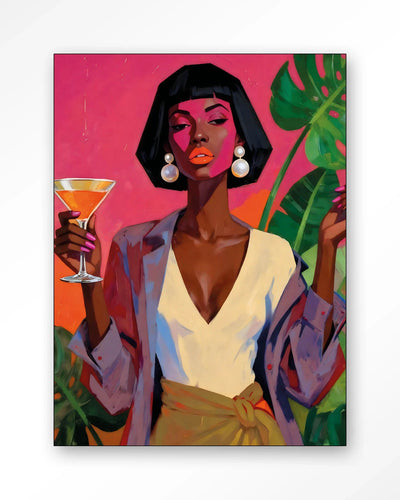 Club Tropicana - Moderne Wanddecoratie | Artprint, Glass Art, Wandkleed by Urban Cotton