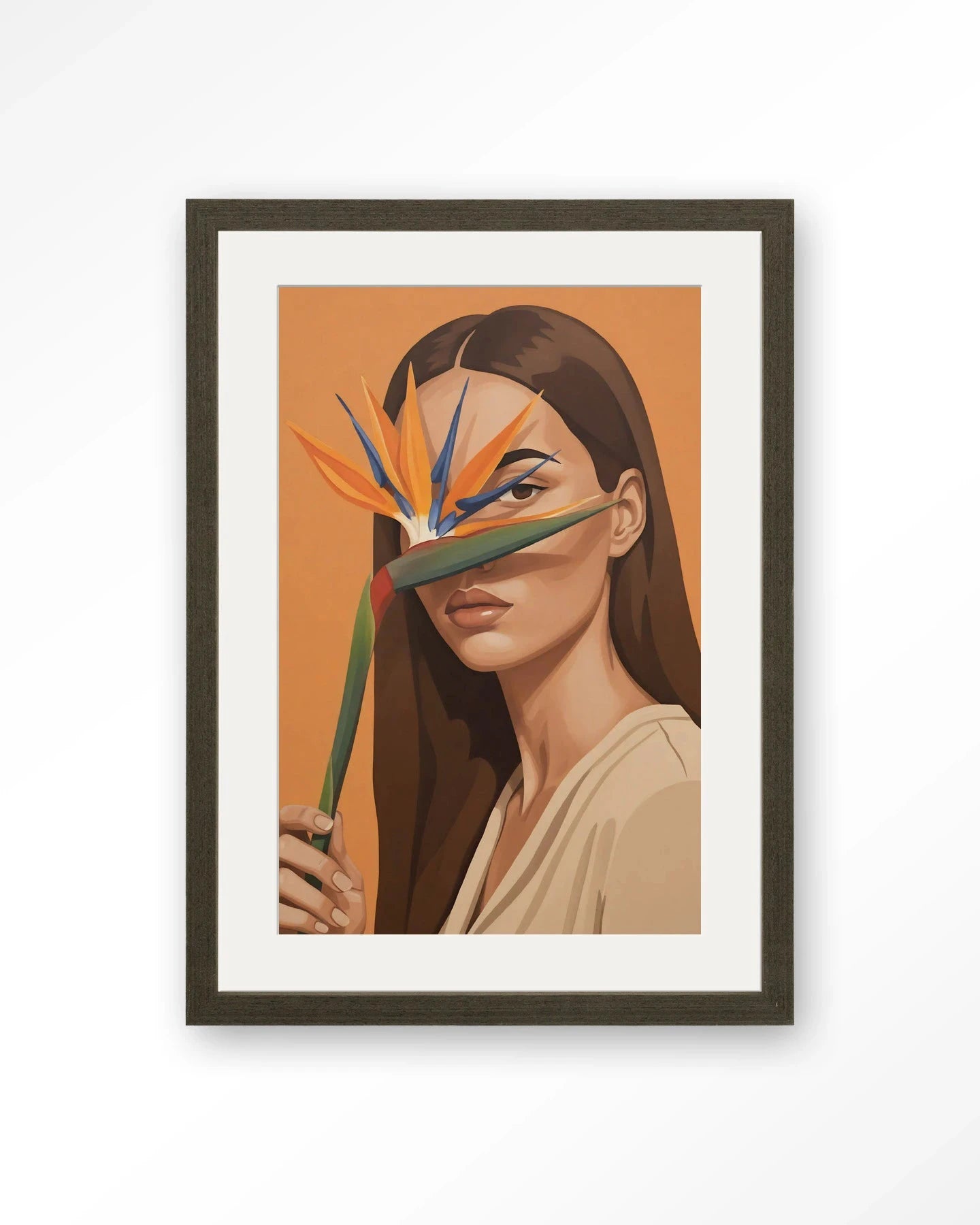 Girl Of Paradise - Moderne Wanddecoratie | Artprint, Glass Art, Wandkleed by Urban Cotton