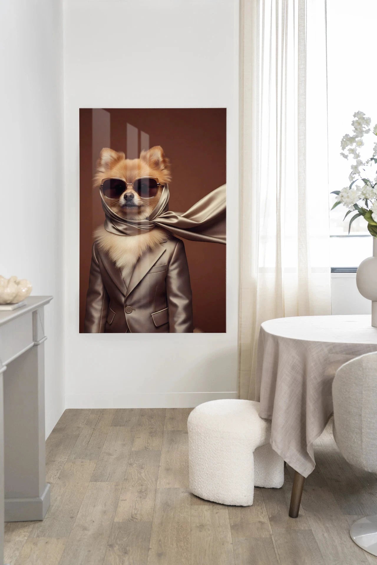 Foxy - Moderne Wanddecoratie | Artprint, Glass Art, Wandkleed by Urban Cotton
