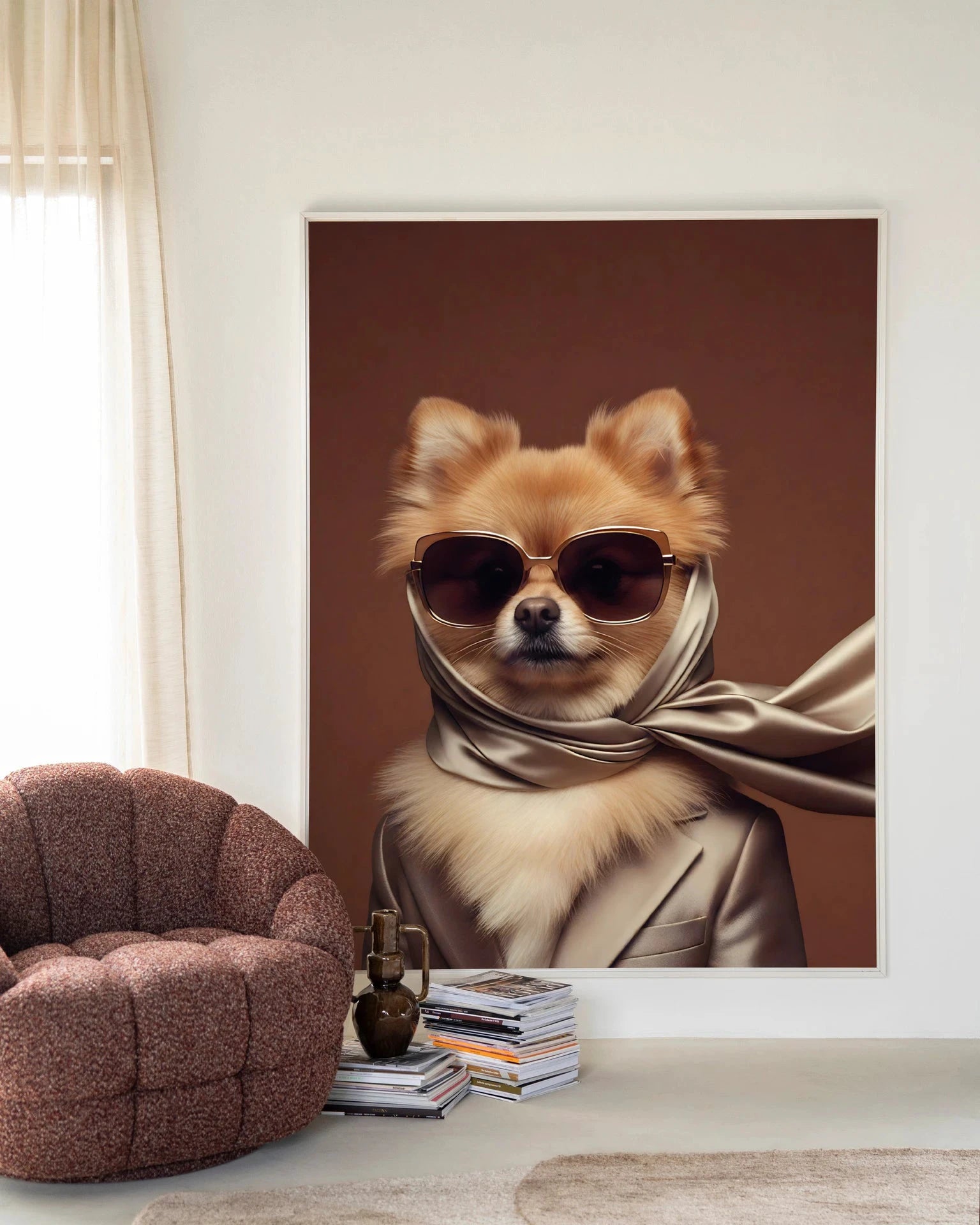 Foxy - Moderne Wanddecoratie | Artprint, Glass Art, Wandkleed by Urban Cotton