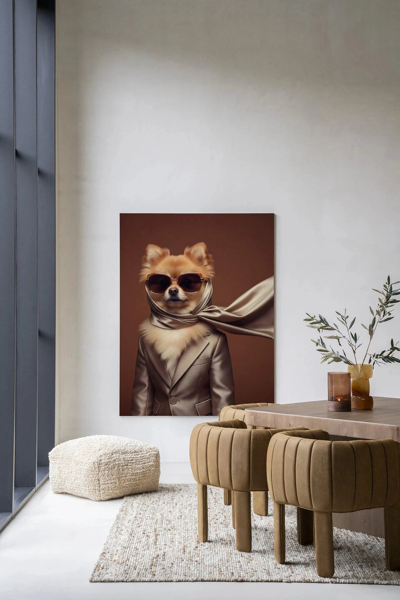 Foxy - Moderne Wanddecoratie | Artprint, Glass Art, Wandkleed by Urban Cotton