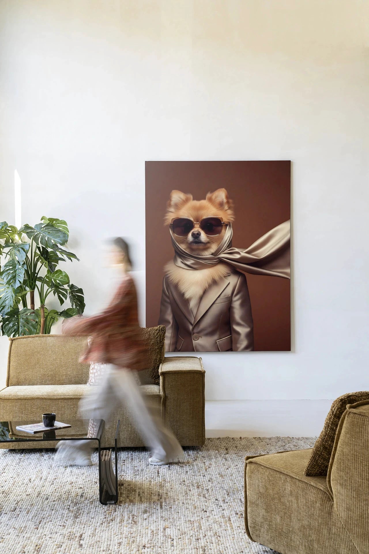 Foxy - Moderne Wanddecoratie | Artprint, Glass Art, Wandkleed by Urban Cotton