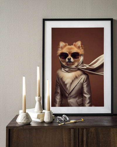Foxy - Moderne Wanddecoratie | Artprint, Glass Art, Wandkleed by Urban Cotton