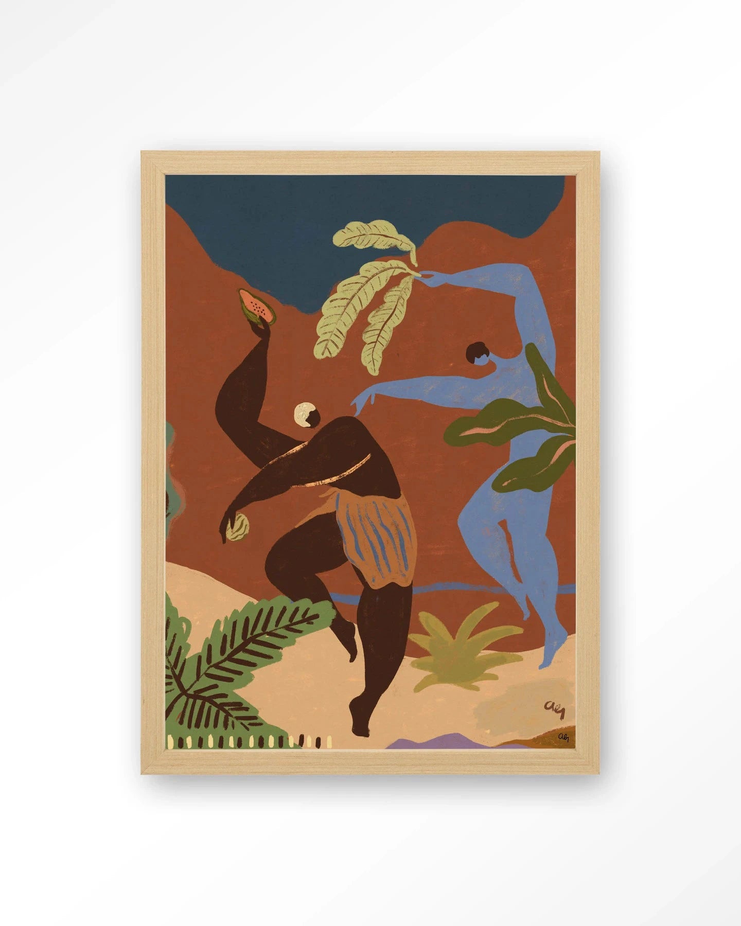 Wild Rhythm - Moderne Wanddecoratie | Artprint, Glass Art, Wandkleed by Urban Cotton