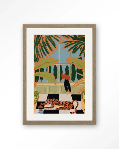 Green House - Moderne Wanddecoratie | Artprint, Glass Art, Wandkleed by Urban Cotton