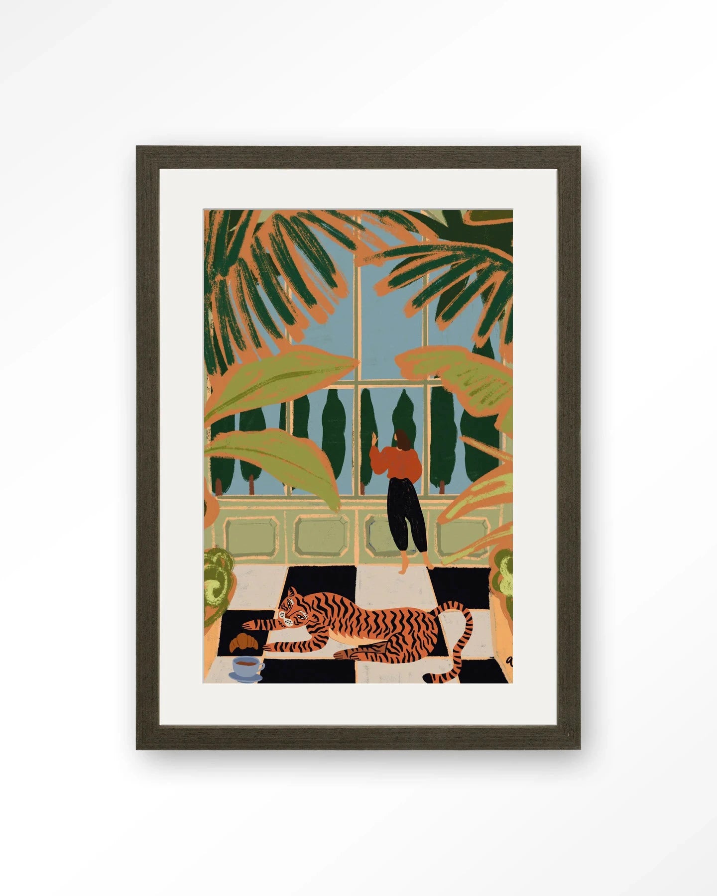 Green House - Moderne Wanddecoratie | Artprint, Glass Art, Wandkleed by Urban Cotton