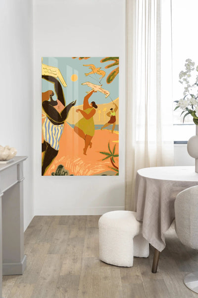 Fly High - Moderne Wanddecoratie | Artprint, Glass Art, Wandkleed by Urban Cotton