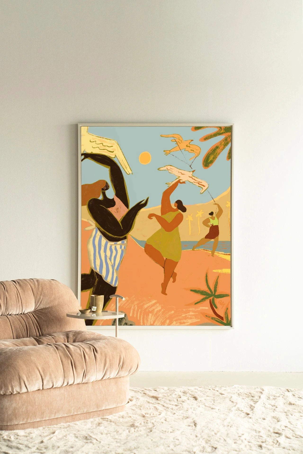 Fly High - Moderne Wanddecoratie | Artprint, Glass Art, Wandkleed by Urban Cotton