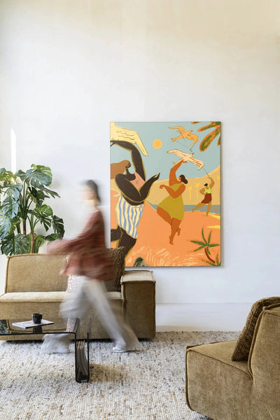 Fly High - Moderne Wanddecoratie | Artprint, Glass Art, Wandkleed by Urban Cotton