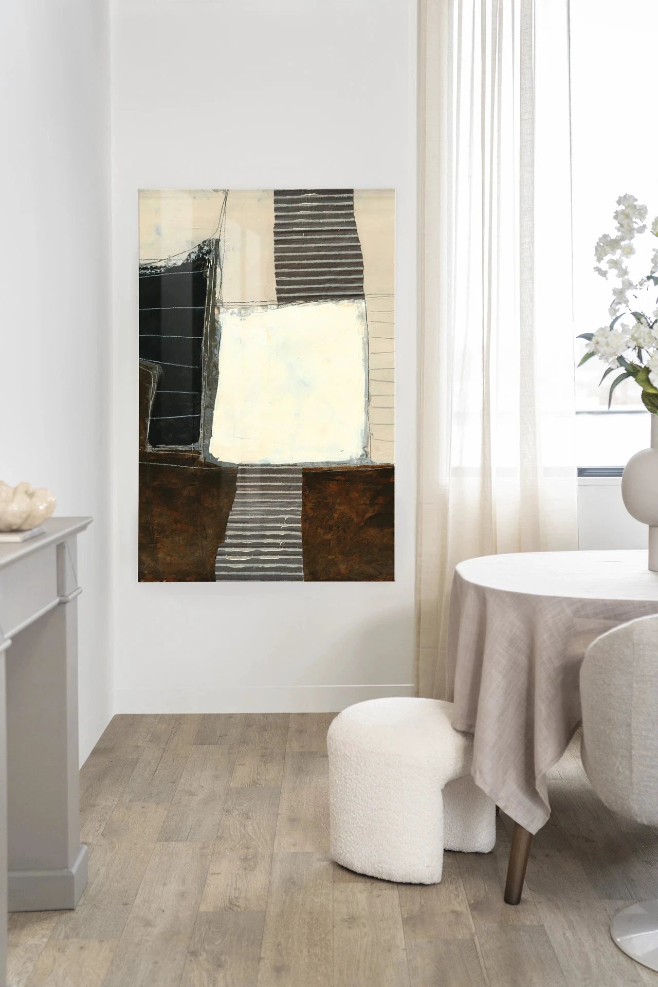 Abstract 8 - Moderne Wanddecoratie | Artprint, Glass Art, Wandkleed by Urban Cotton