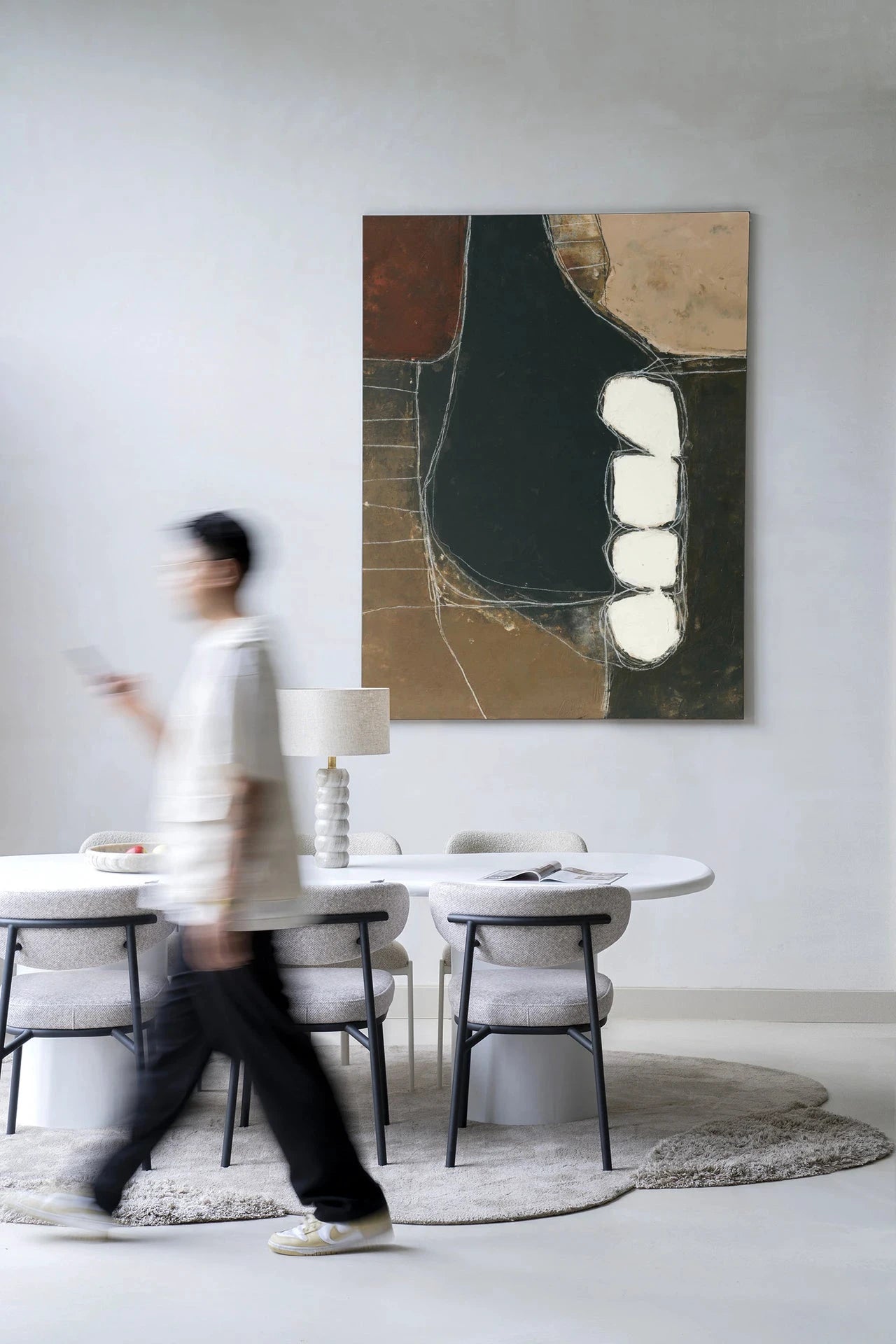 Abstract 10 - Moderne Wanddecoratie | Artprint, Glass Art, Wandkleed by Urban Cotton