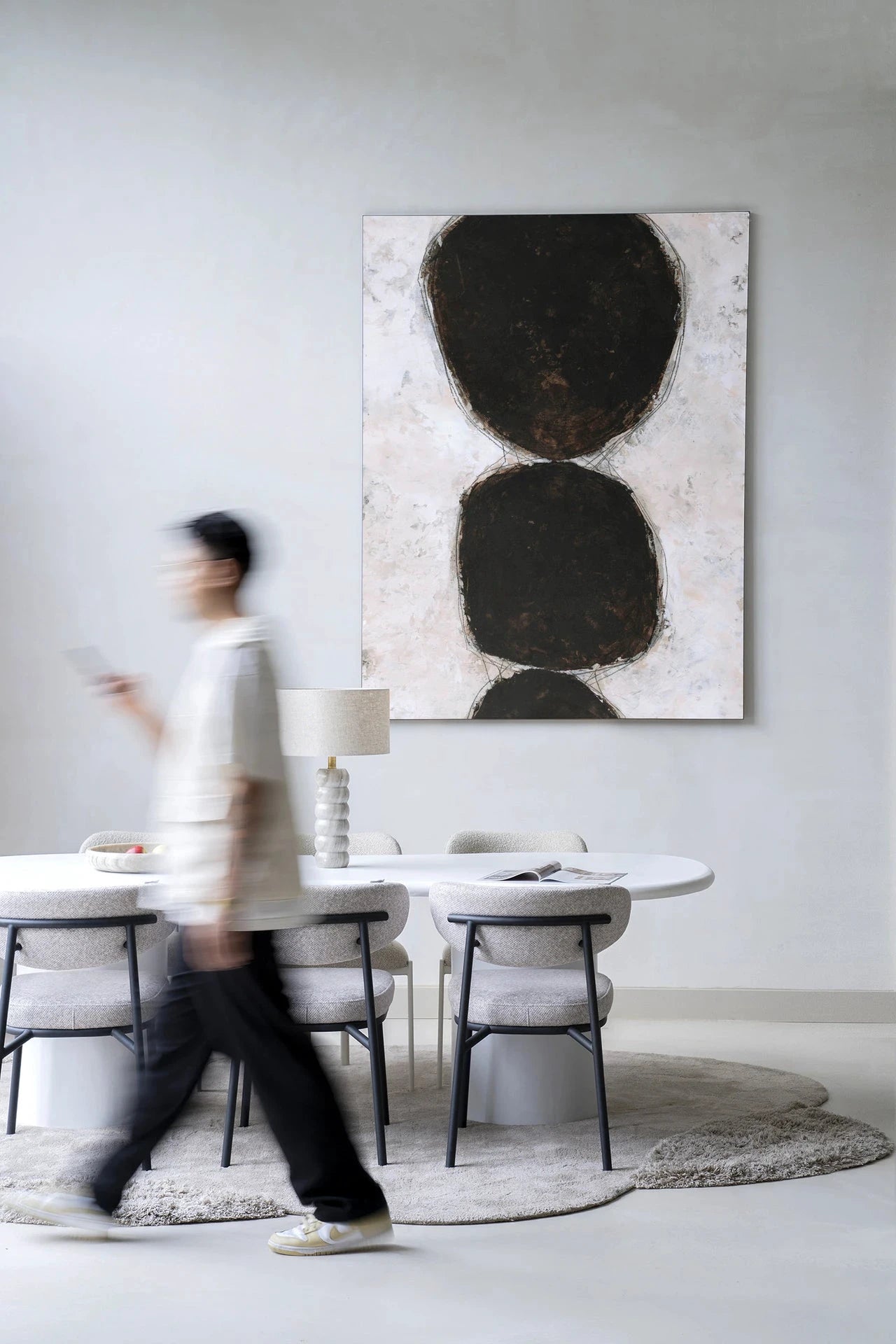 Abstract 13 - Moderne Wanddecoratie | Artprint, Glass Art, Wandkleed by Urban Cotton