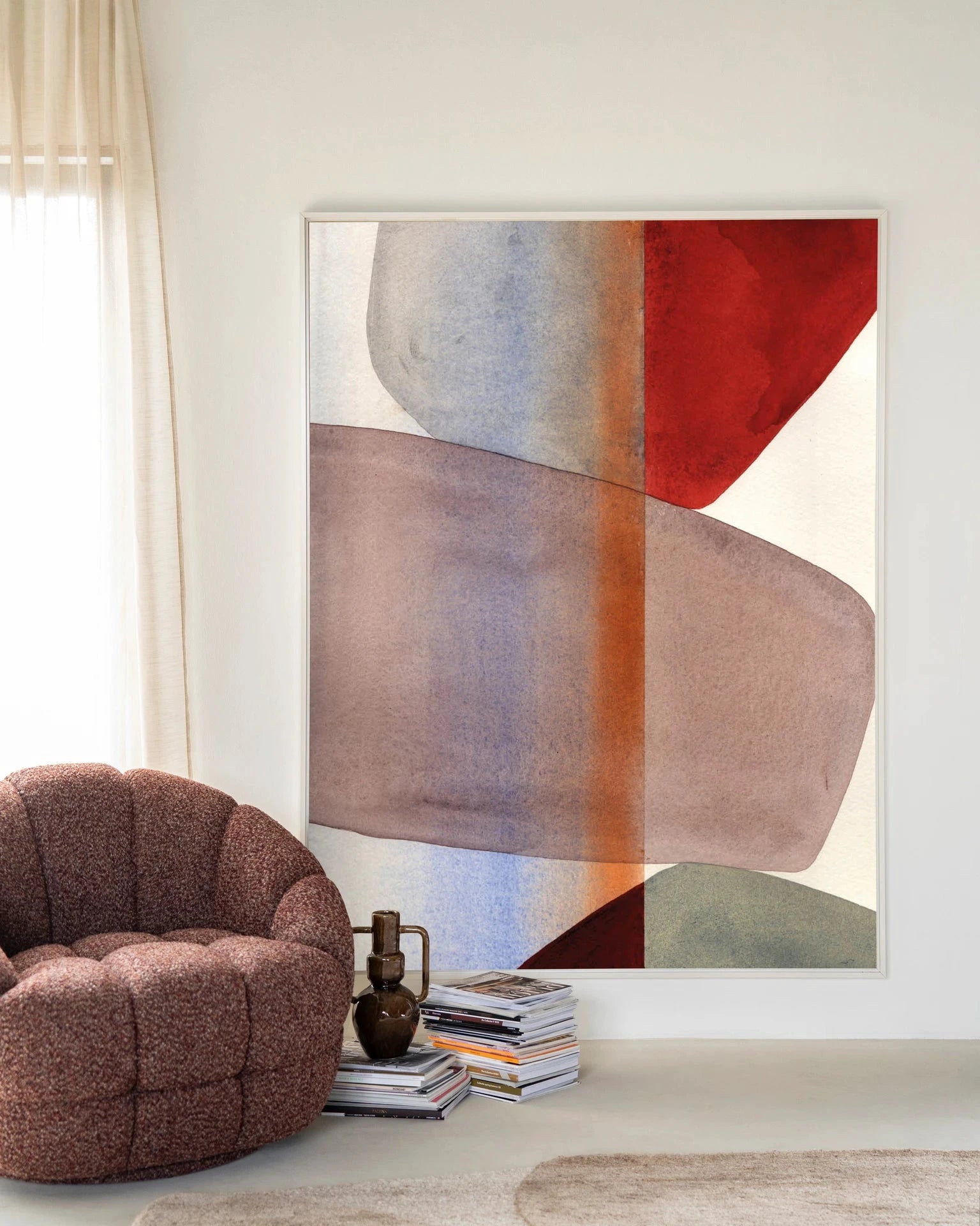 Stones - Moderne Wanddecoratie | Artprint, Glass Art, Wandkleed by Urban Cotton