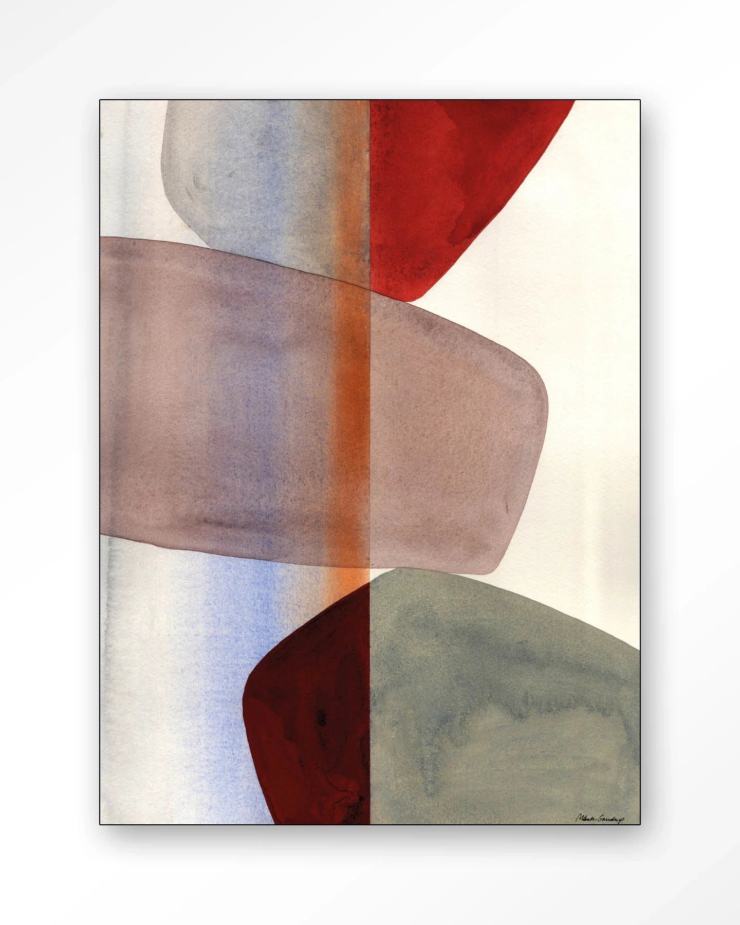 Stones - Moderne Wanddecoratie | Artprint, Glass Art, Wandkleed by Urban Cotton