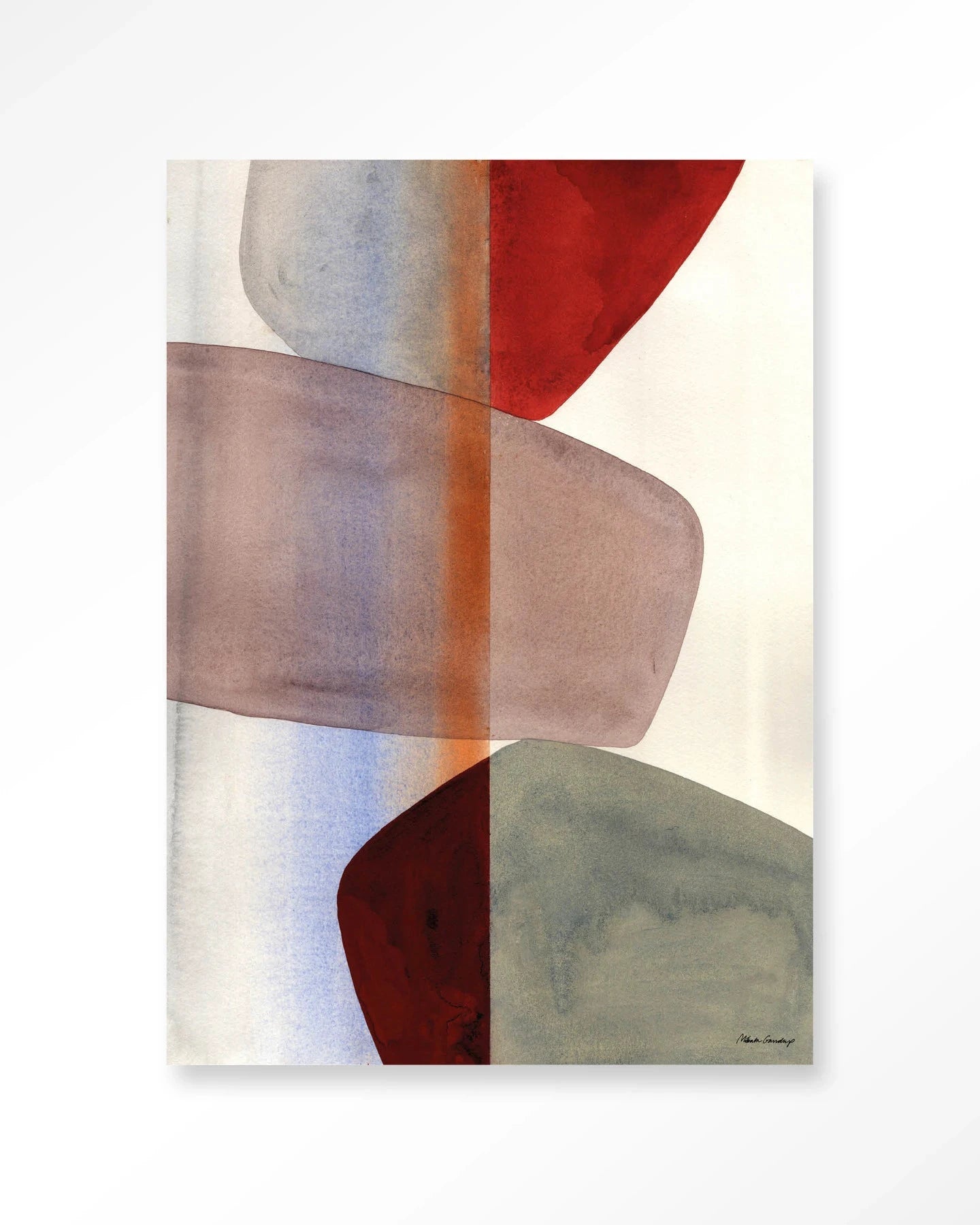 Stones - Moderne Wanddecoratie | Artprint, Glass Art, Wandkleed by Urban Cotton