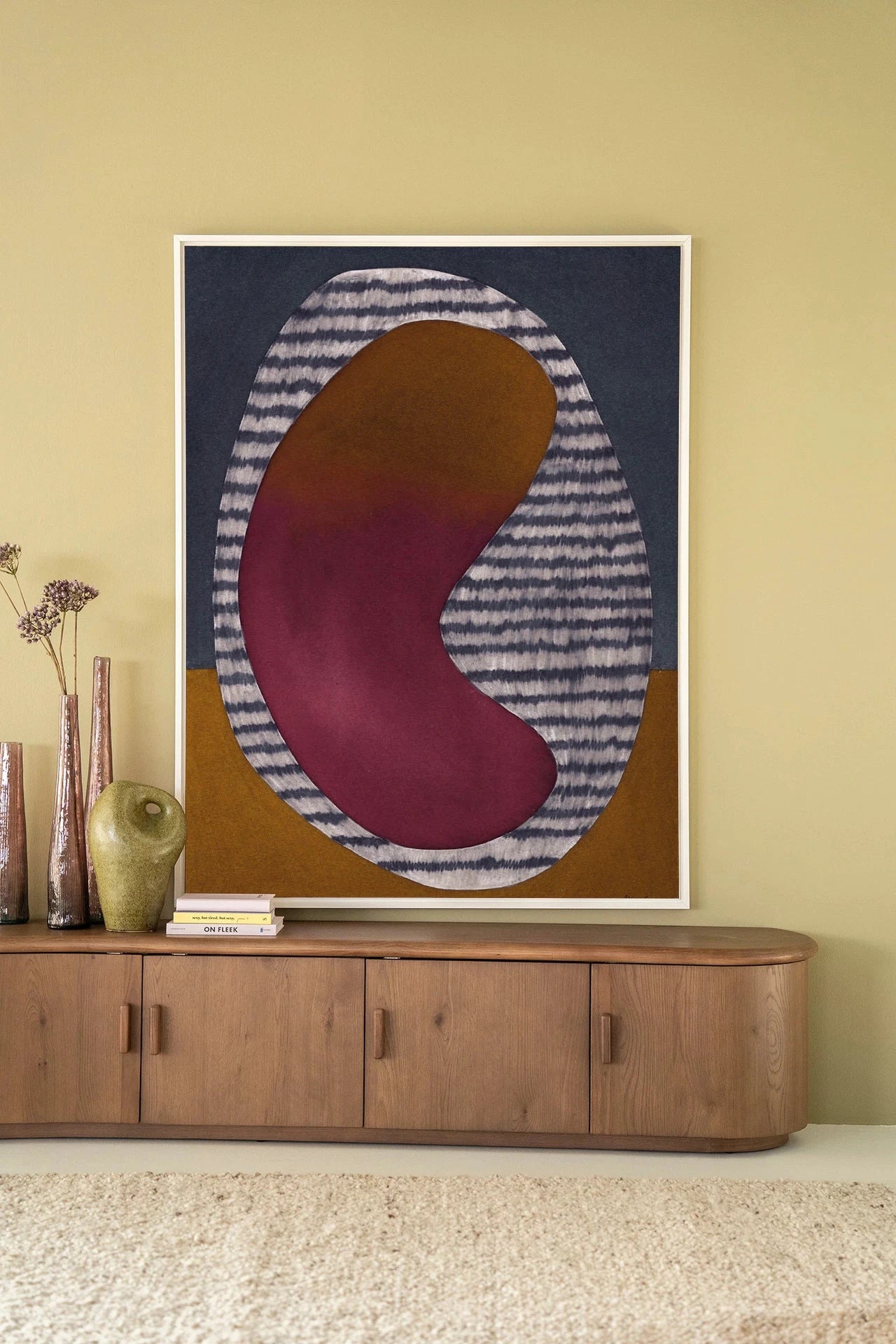 Horizontal Oval - Moderne Wanddecoratie | Artprint, Glass Art, Wandkleed by Urban Cotton