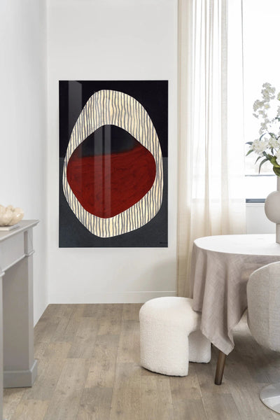 Vertical Oval - Moderne Wanddecoratie | Artprint, Glass Art, Wandkleed by Urban Cotton