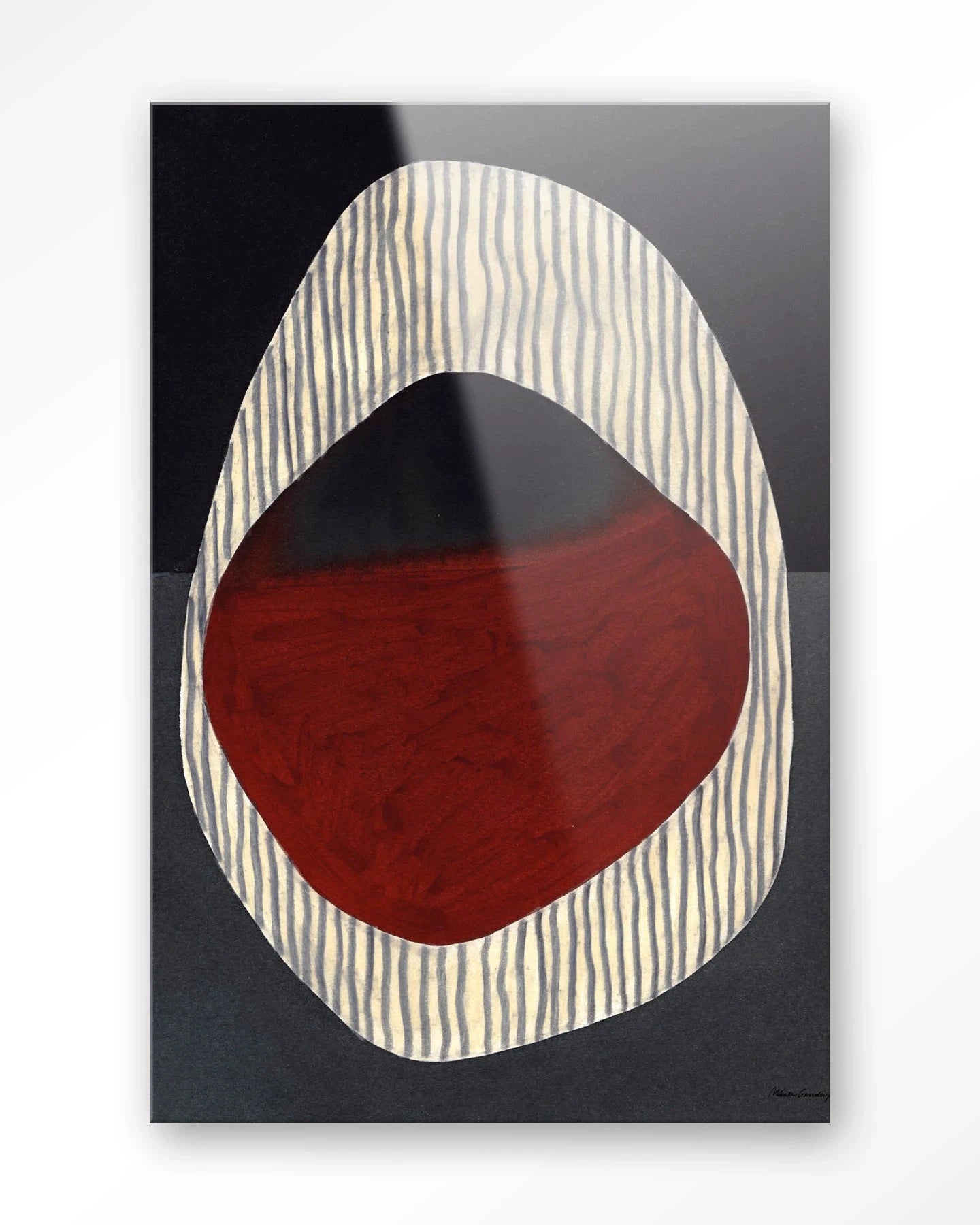 Vertical Oval - Moderne Wanddecoratie | Artprint, Glass Art, Wandkleed by Urban Cotton