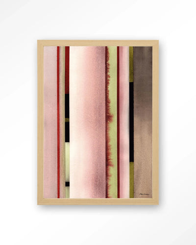 Vertical Rose - Moderne Wanddecoratie | Artprint, Glass Art, Wandkleed by Urban Cotton