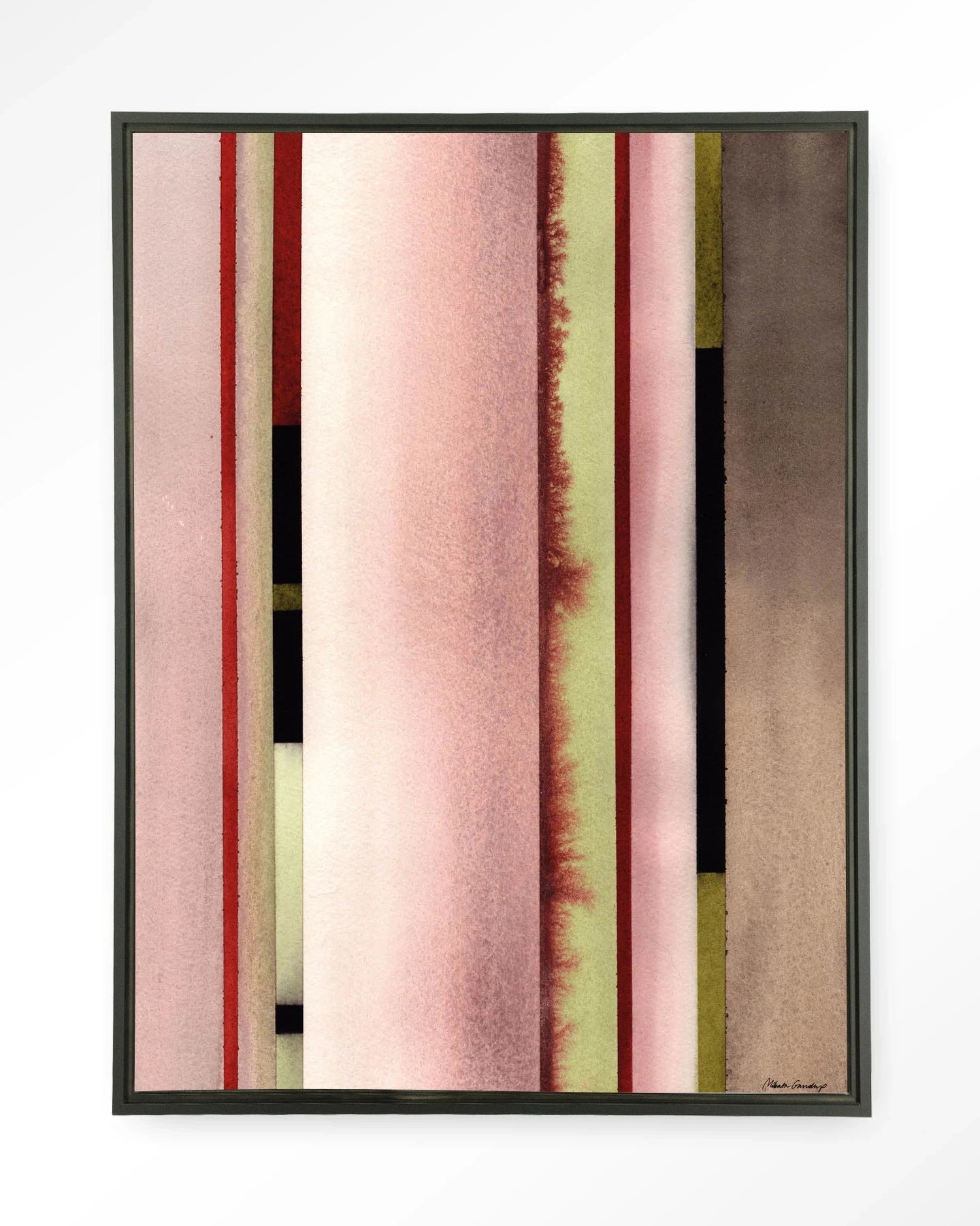 Vertical Rose - Moderne Wanddecoratie | Artprint, Glass Art, Wandkleed by Urban Cotton
