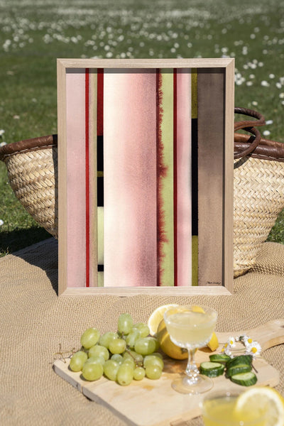 Vertical Rose - Moderne Wanddecoratie | Artprint, Glass Art, Wandkleed by Urban Cotton