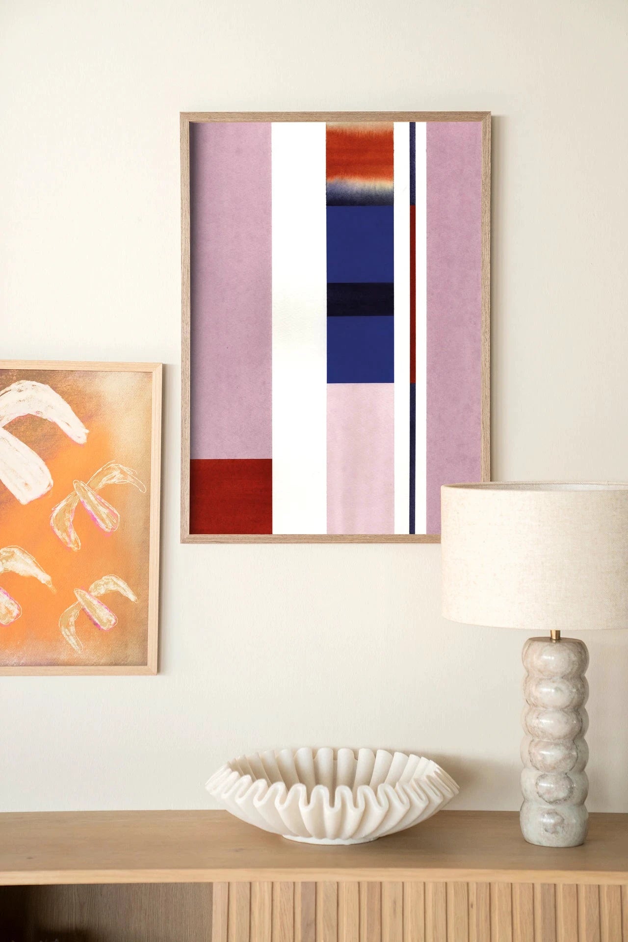 Vertical Lilac - Moderne Wanddecoratie | Artprint, Glass Art, Wandkleed by Urban Cotton