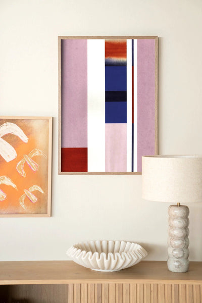 Vertical Lilac - Moderne Wanddecoratie | Artprint, Glass Art, Wandkleed by Urban Cotton