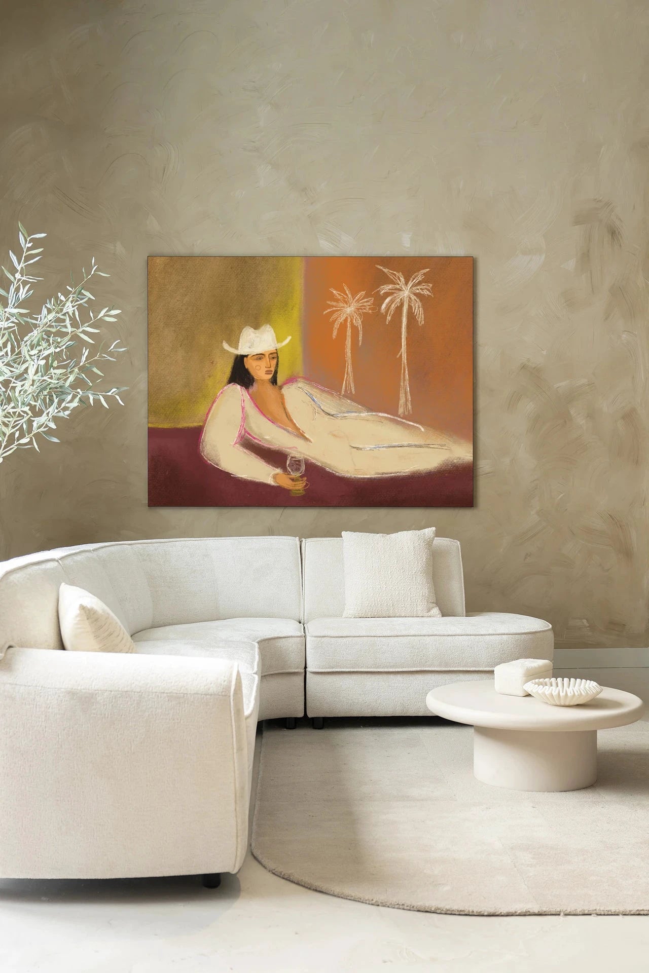 Relaxing Day - Moderne Wanddecoratie | Artprint, Glass Art, Wandkleed by Urban Cotton