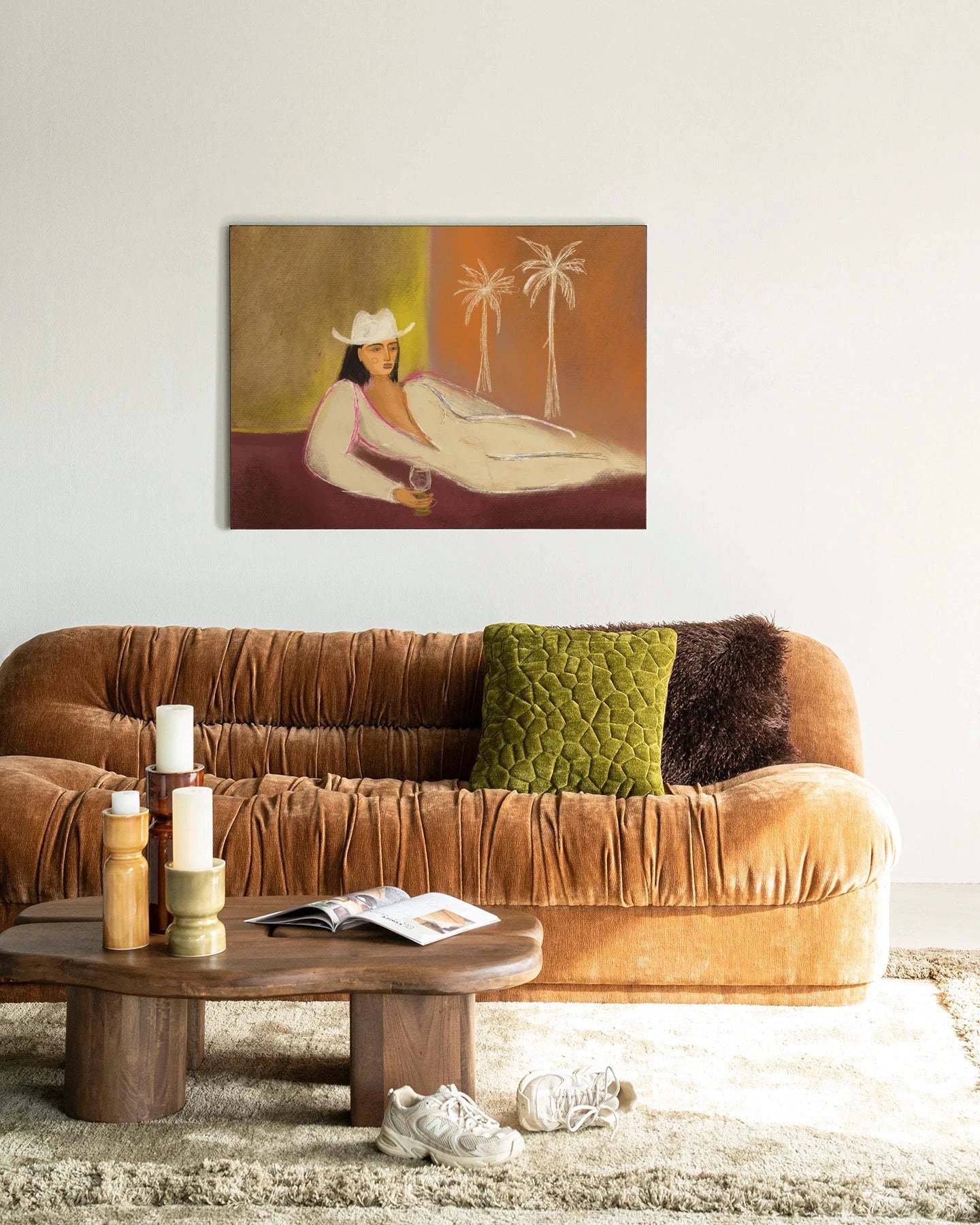 Relaxing Day - Moderne Wanddecoratie | Artprint, Glass Art, Wandkleed by Urban Cotton