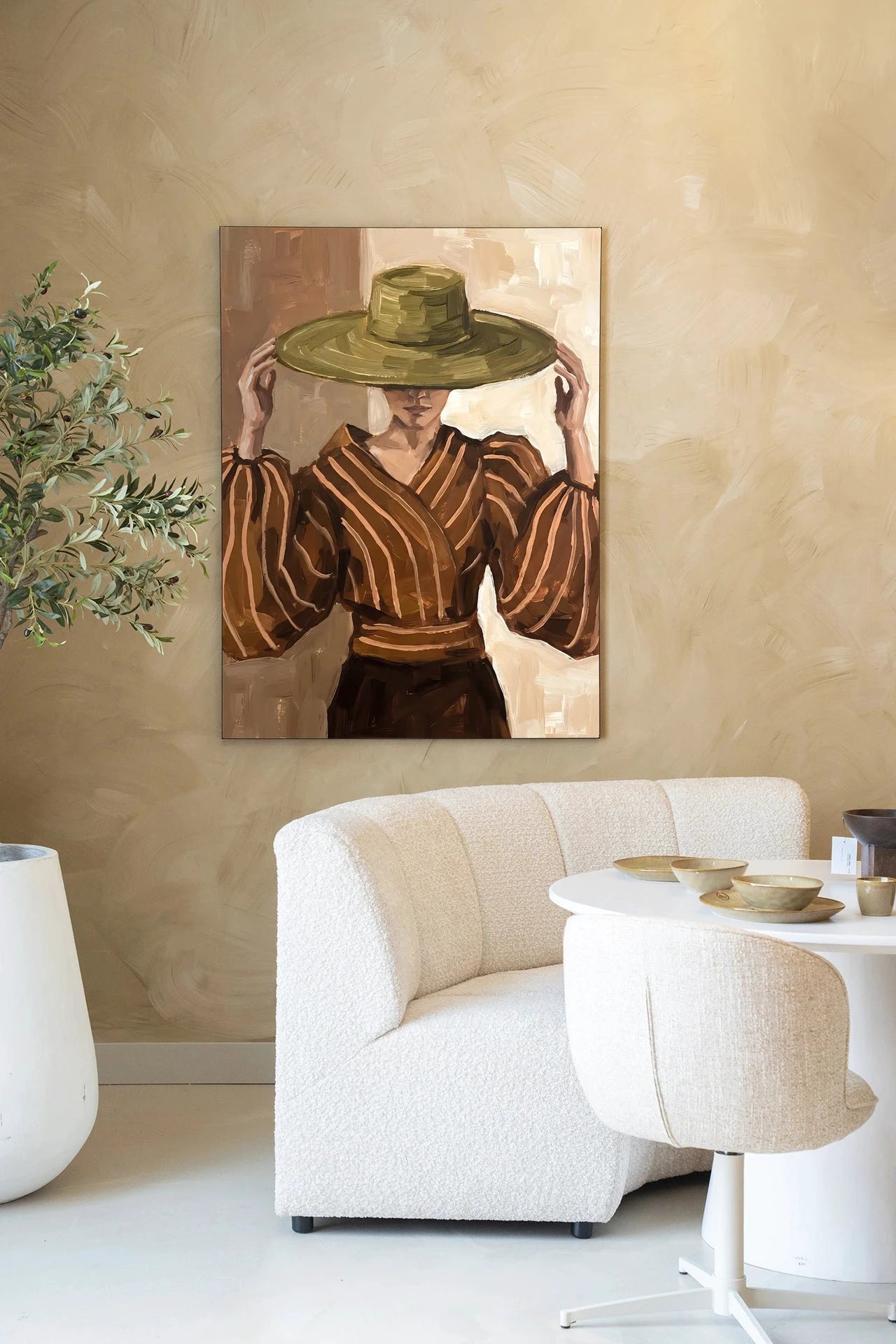 Francesca - Moderne Wanddecoratie | Artprint, Glass Art, Wandkleed by Urban Cotton