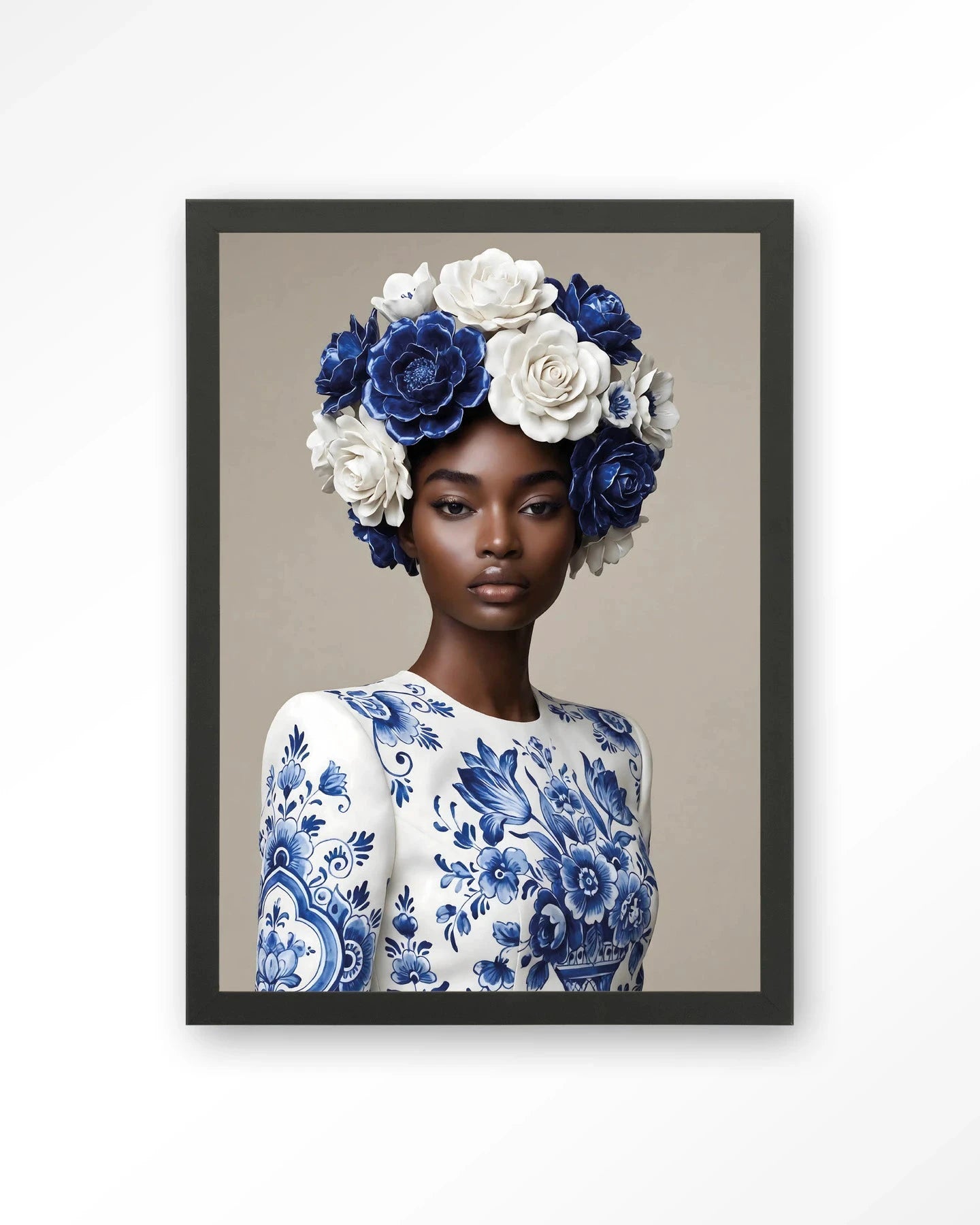Blue Duchess - Moderne Wanddecoratie | Artprint, Glass Art, Wandkleed by Urban Cotton