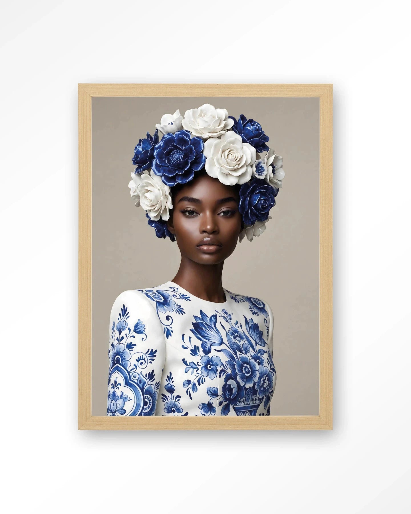 Blue Duchess - Moderne Wanddecoratie | Artprint, Glass Art, Wandkleed by Urban Cotton
