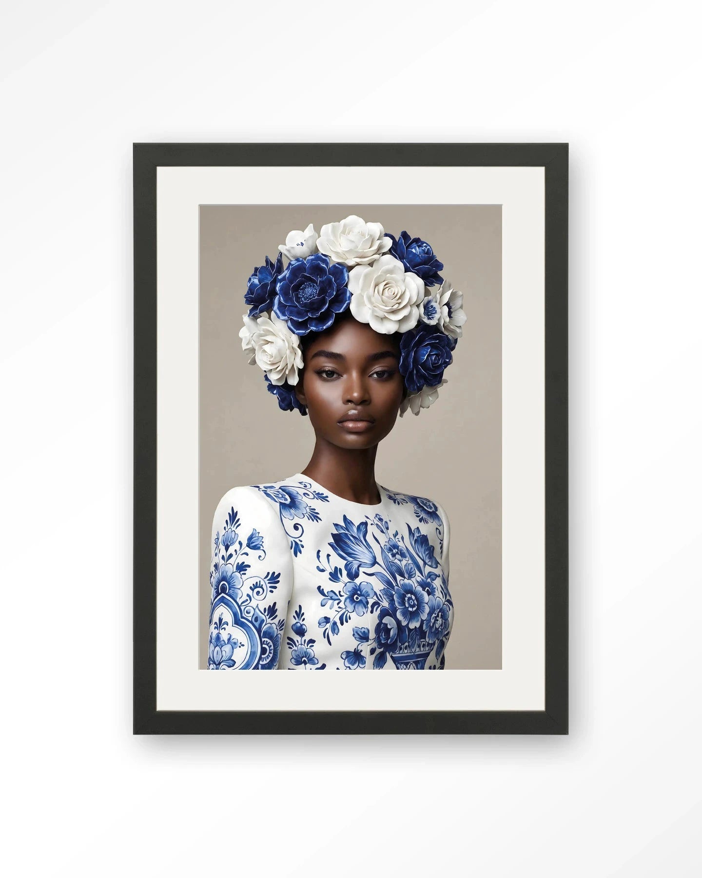Blue Duchess - Moderne Wanddecoratie | Artprint, Glass Art, Wandkleed by Urban Cotton