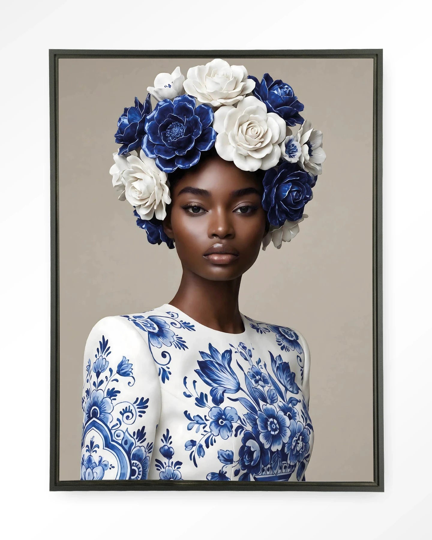Blue Duchess - Moderne Wanddecoratie | Artprint, Glass Art, Wandkleed by Urban Cotton