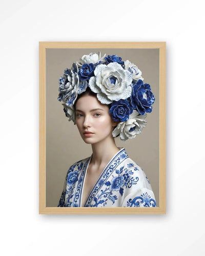 Royal Blue - Moderne Wanddecoratie | Artprint, Glass Art, Wandkleed by Urban Cotton