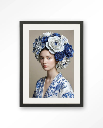 Royal Blue - Moderne Wanddecoratie | Artprint, Glass Art, Wandkleed by Urban Cotton