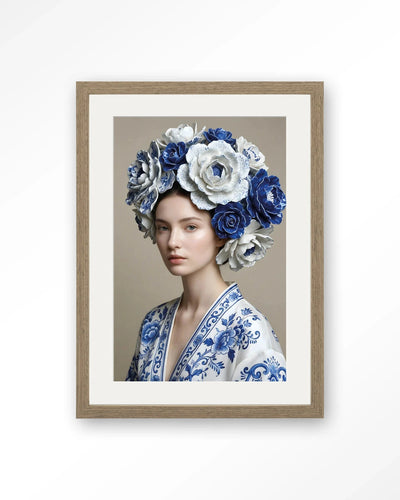 Royal Blue - Moderne Wanddecoratie | Artprint, Glass Art, Wandkleed by Urban Cotton
