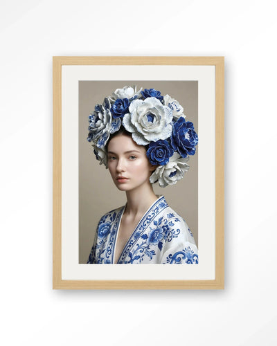 Royal Blue - Moderne Wanddecoratie | Artprint, Glass Art, Wandkleed by Urban Cotton