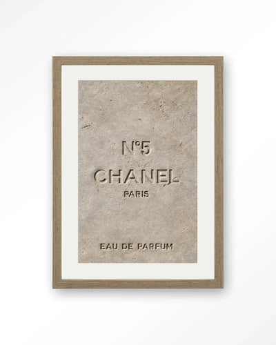 Number 5 - Moderne Wanddecoratie | Artprint, Glass Art, Wandkleed by Urban Cotton