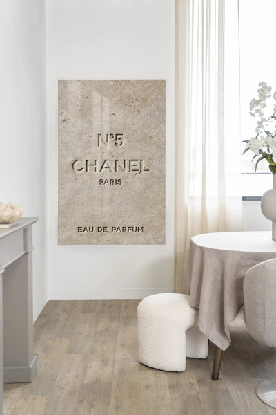 Number 5 - Moderne Wanddecoratie | Artprint, Glass Art, Wandkleed by Urban Cotton