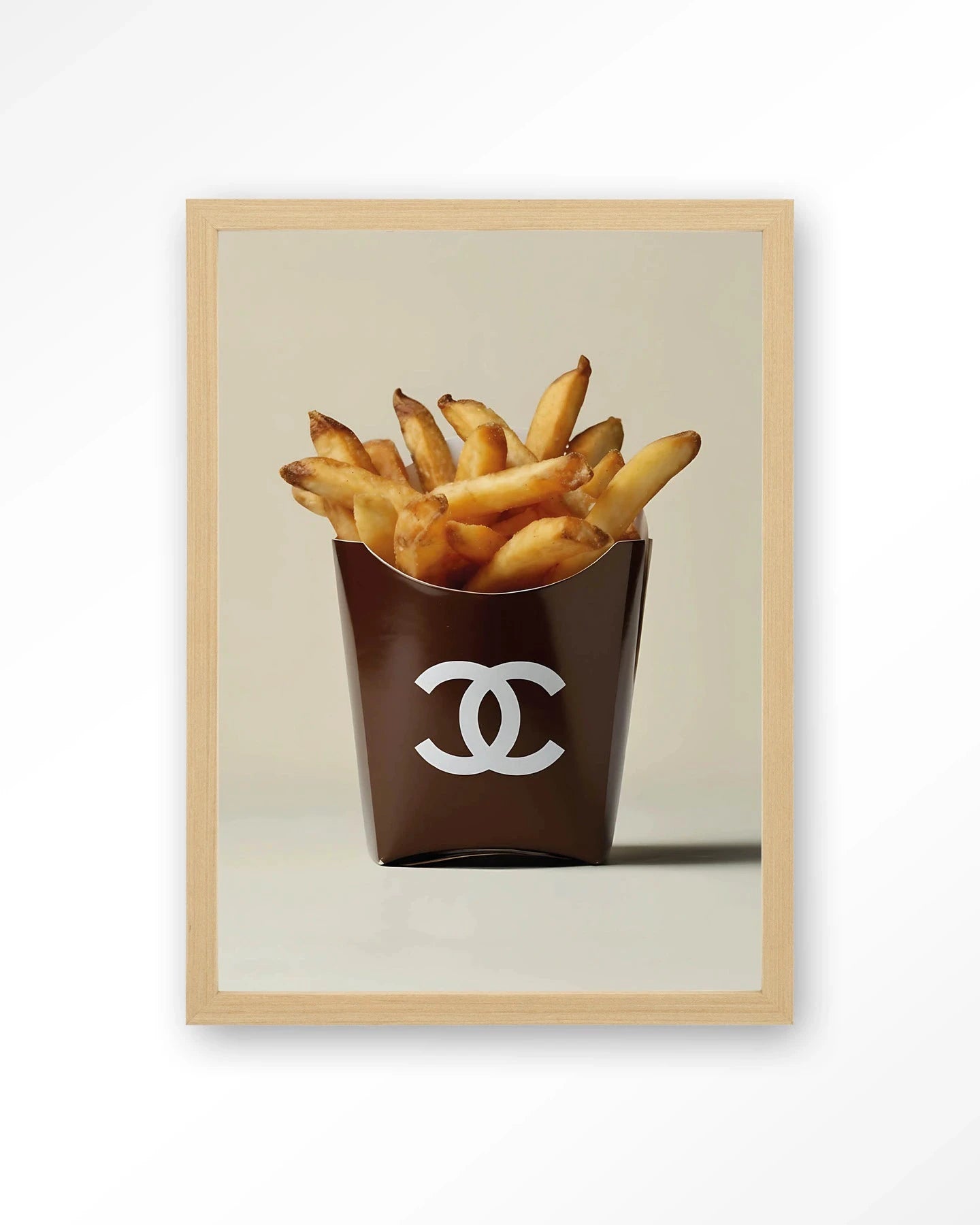 Luxury Fries - Moderne Wanddecoratie | Artprint, Glass Art, Wandkleed by Urban Cotton
