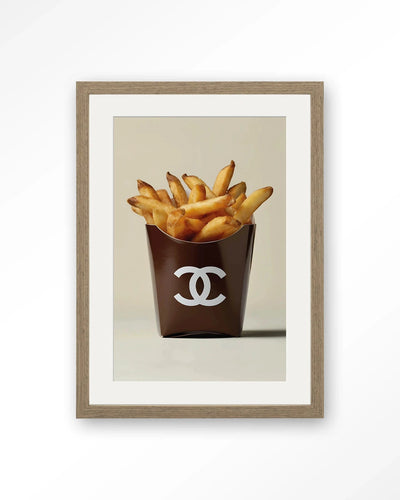 Luxury Fries - Moderne Wanddecoratie | Artprint, Glass Art, Wandkleed by Urban Cotton