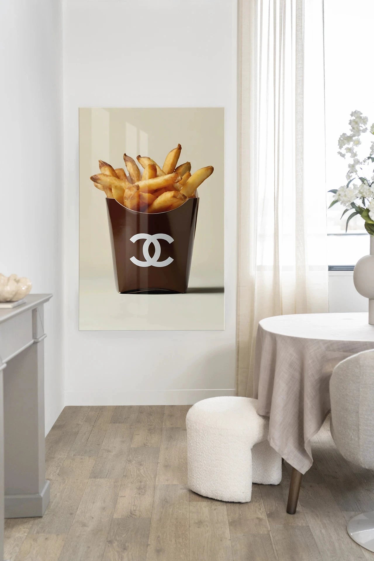 Luxury Fries - Moderne Wanddecoratie | Artprint, Glass Art, Wandkleed by Urban Cotton